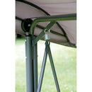 Dondolo da Giardino in Ferro 3 Posti Vorghini Swing Antracite e Grigio