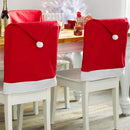Copri Schienale per Sedia Natalizio 70x52 cm in TNT Rosso