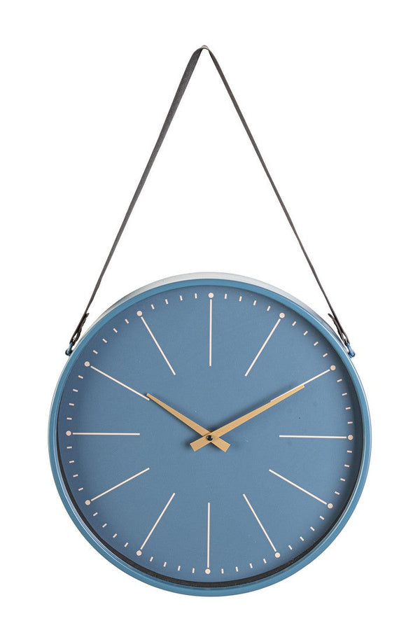 Orologio da Parete 40x6x66 cm in Legno Timely Blu prezzo