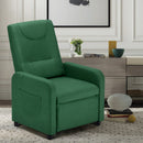 Poltrona Relax Reclinabile Manuale 62x71x100 cm in Tessuto Verde