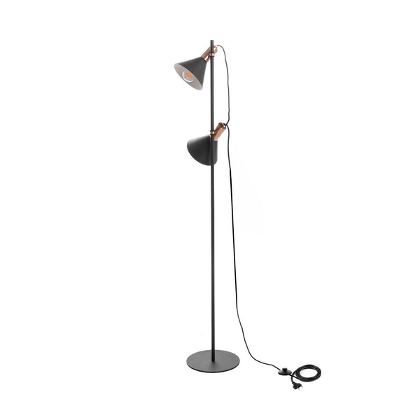 acquista Lampada da Terra 25x25xH147 cm in Metallo Hadar Nero