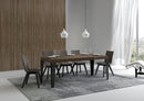  Tavolo Allungabile 140-400x90x77 cm Flame Premium Noce Telaio Antracite