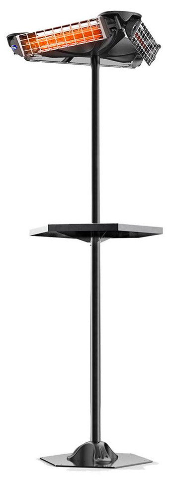 sconto Stufa Elettrica ad Infrarossi a Piantana 3600W con Tavolino Moel Girasole 769T Table