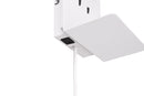 Applique da Interno a LED in Metallo Bianco Opaco