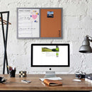 Bacheca Memo Lavagna Magnetica Bianca e Sughero Combinata 60x40cm Casa Ufficio