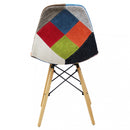 Sedia 53x47x82 h cm in Legno Patchwork