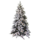 Albero di Natale Artificiale innevato con Led tallinn verde  Varie Misure