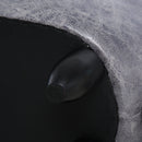 Pouf Poggiapiedi Elefante 72x35x36 cm  Grigio