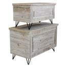 Set 2 Bauli in Legno in Legno di paulownia Tortora