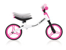 Bicicletta Pedagogica per Bambini 10" Senza Pedali Globber Go Bike Bianco e Rosa