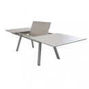 Tavolo Zante Allungabile 200/300x110x75 h cm in Alluminio Tortora