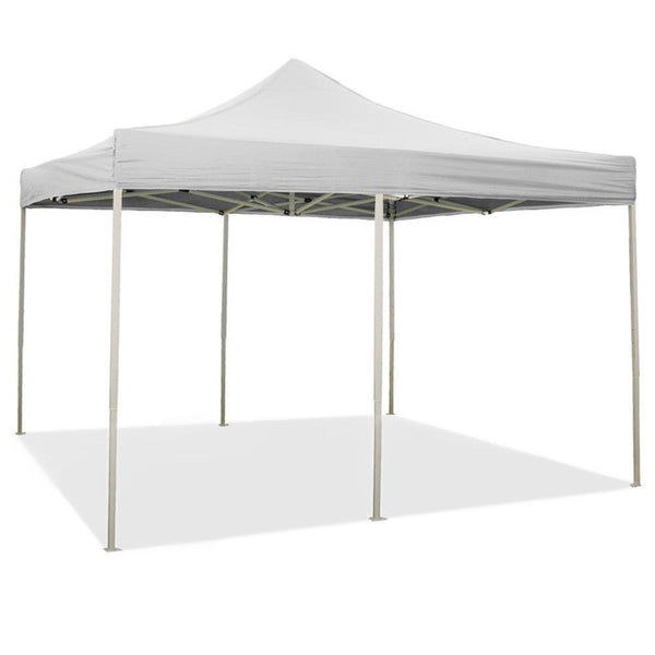 sconto Gazebo Richiudibile Pieghevole 3x6m in Acciaio e PVC Impermeabile Bianco