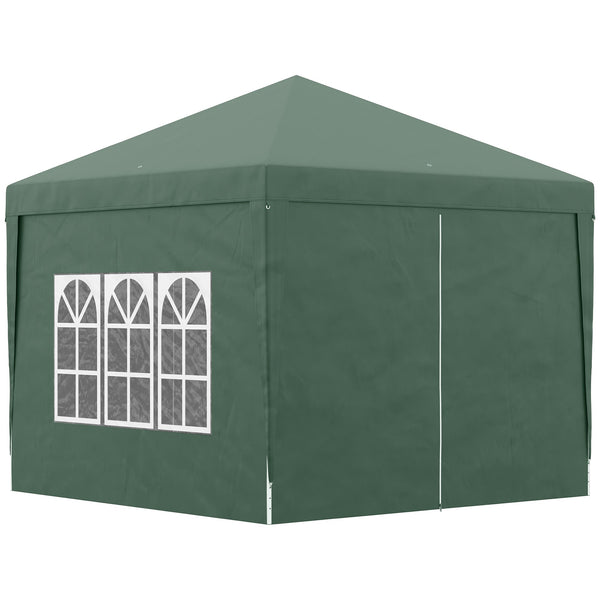 Gazebo Pieghevole 3x3m in Acciaio e tessuto Oxford Verde online