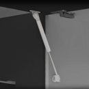 Pistone a Gas per Ante a Ribalta Forza 11 Kg Corsa 80 mm Grigio Metallizzato 10 Pezzi Emuca