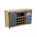 Mobile Edmond 123x41x74 h cm in Legno Marrone