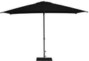 Ombrellone da Giardino 3x2 m Palo Ø38 mm in Alluminio Tessuto Olefin Trend Nero