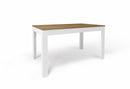 Tavolo Allungabile 140/00x80x75 cm Noce Stelvio e Ossido Bianco   