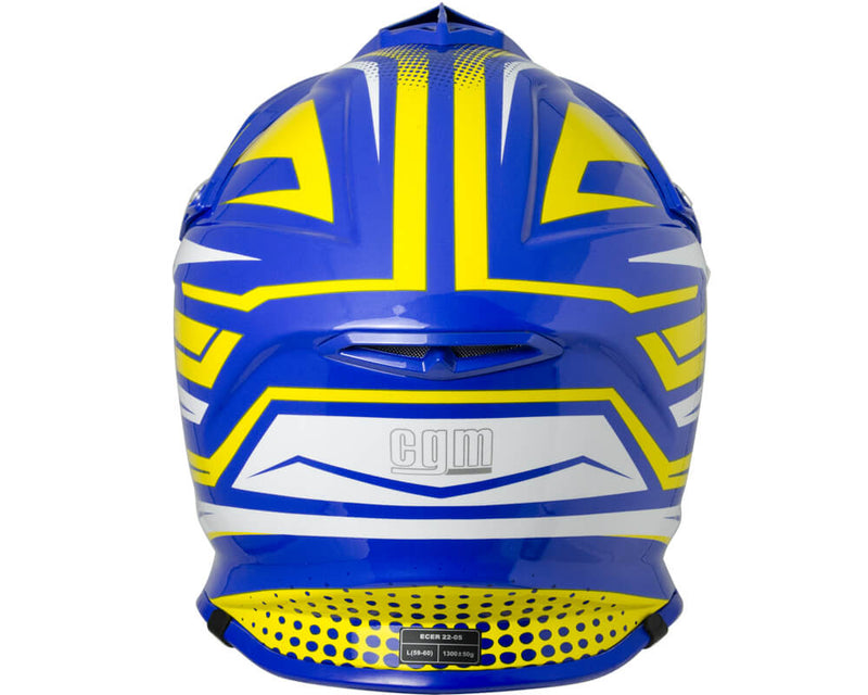 Casco Integrale per Moto Cross con Frontino CGM Freeway 601S Giallo