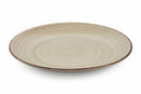 Set 6 Piatti Piani in Gres Ø27 cm Villa d'Este Home Tivoli Grigio New Baita