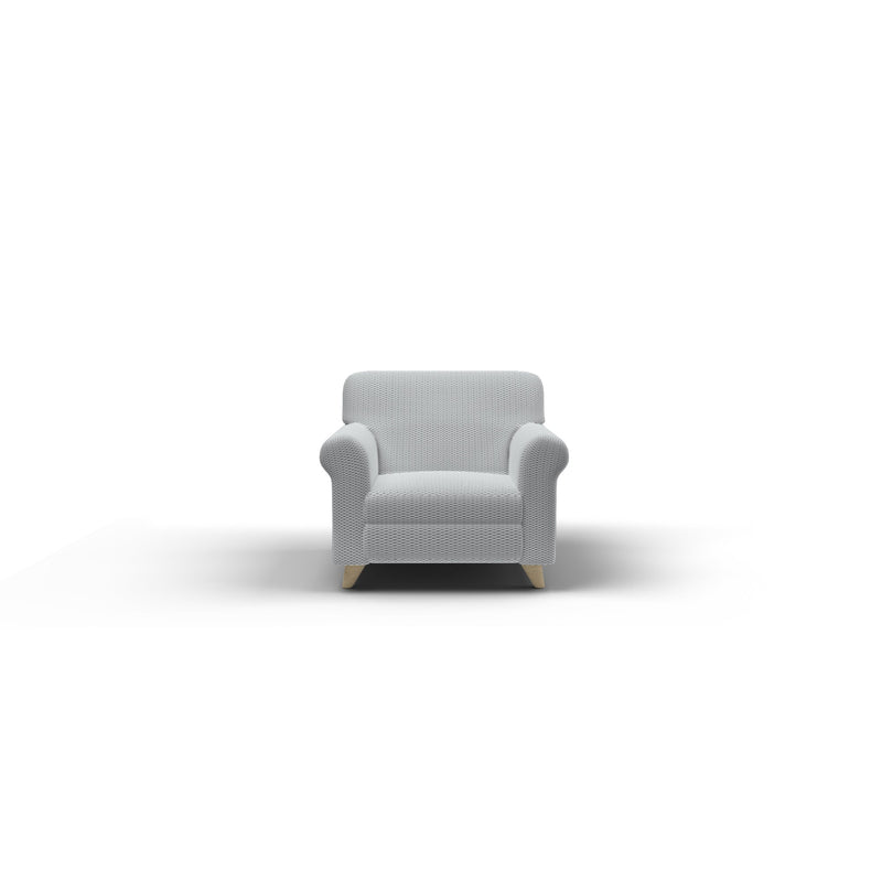 Copridivano Elasticizzato in Poliestere e Cotone Fashionable Grigio Chiaro