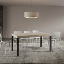  Tavolo Allungabile 160-420x90x77 cm Everyday Premium Cashmere Gambe Antracite