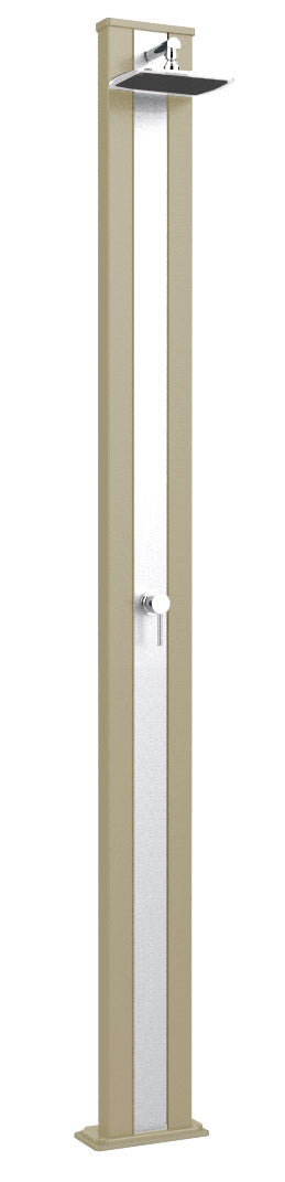 Doccia Solare da Esterno Giardino 30L Miscelatore Arkema Spring S Fascia Inox Champagne Bronze prezzo