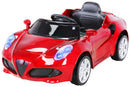 Macchina Elettrica per Bambini 12V con Licenza Alfa Romeo 4C Rossa