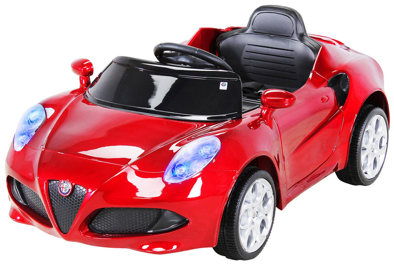 Macchina Elettrica per Bambini 12V con Licenza Alfa Romeo 4C Rossa