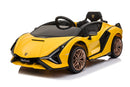 Macchina Elettrica per Bambini Licenza Ufficiale Lamborghini Sian 10,8V 5,4Ah Giallo       