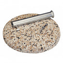 Base per Ombrellone da Giardino Kg 35 con Tubo Ø55 mm in Acciaio Grigio