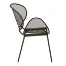 Poltrona Midway Impilabile 64x54x85 h cm in Acciaio Taupe