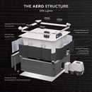 Vasca Idromassaggio Spa Oslo Aero Plus Smart con Wifi per 6 Persone 180x180x65 cm in Materiale Plastico Effetto legno      