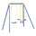 Altalena da Giardino 3 Posti con Cavallina 187x142x182 cm