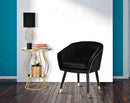 Tavolinetto Flat Ø50x68 cm in Ferro e Specchio Oro e Argento