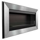 Camino a Bioetanolo da Parete 88x51 cm Flig Las Vegas Silver