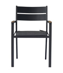 Sedia Impilabile da Giardino 56x55x80 cm in Alluminio Malibù Grigio