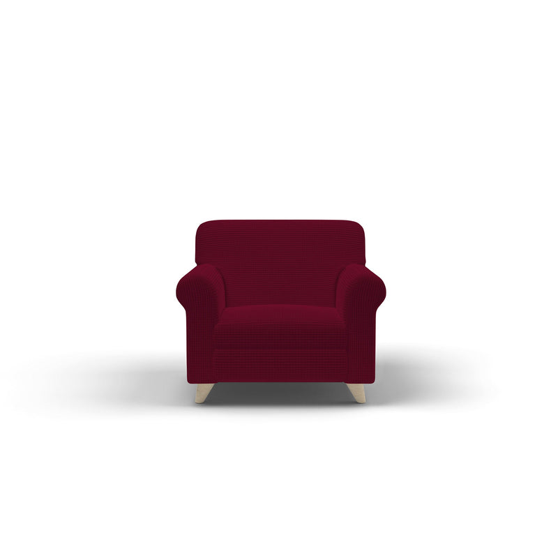 Copridivano Elasticizzato in Poliestere Leslie Bordeaux Varie Misure