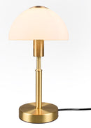 Lampada da Tavolo da Interno Attacco E14 in Metallo Ottone Opaco