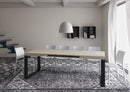 Tavolo Allungabile 140-244x90x77 cm Tecno Cashmere Gambe Antracite 