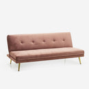 Divano Letto Clic Clac 180x89x78 cm in Poliestere Rosa