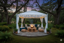 Gazebo da Giardino 3x4m in Metallo Morel Miami Bianco
