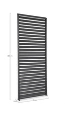 Pannello Frangisole Laterale per Pergola 93x6x238h cm Ocean Antracite