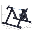 Rullo Pieghevole per Bicicletta Allenamento in Casa Nero 54.5x47.2x39.1 cm 