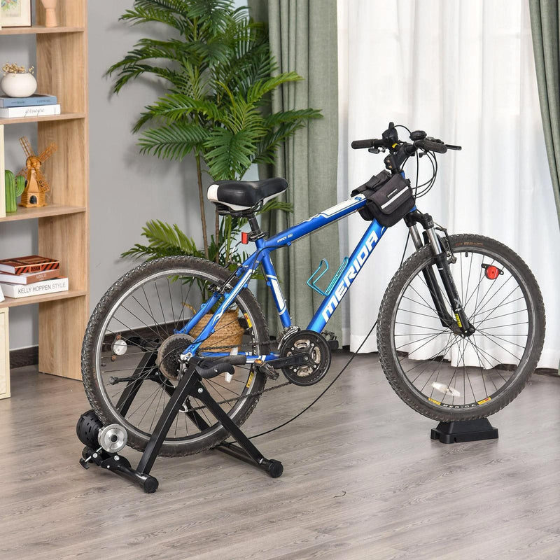 Rullo per Bicicletta Pieghevole con 5 Velocità per Allenamento Indoor 