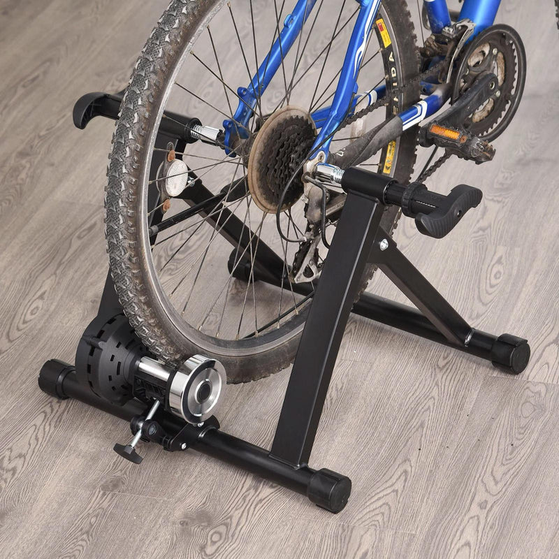 Rullo per Bicicletta Pieghevole con 5 Velocità per Allenamento Indoor 