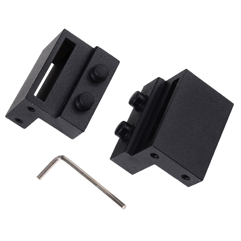 Binario per Porte Scorrevoli con Kit di Accessori Nero 200x4x0.6 cm 