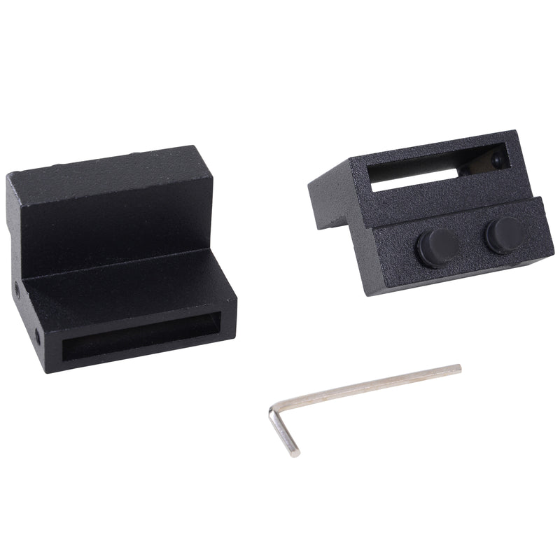 Binario per Porte Scorrevoli con Kit di Accessori in Acciaio al Carbonio 200x4x0.6 cm 