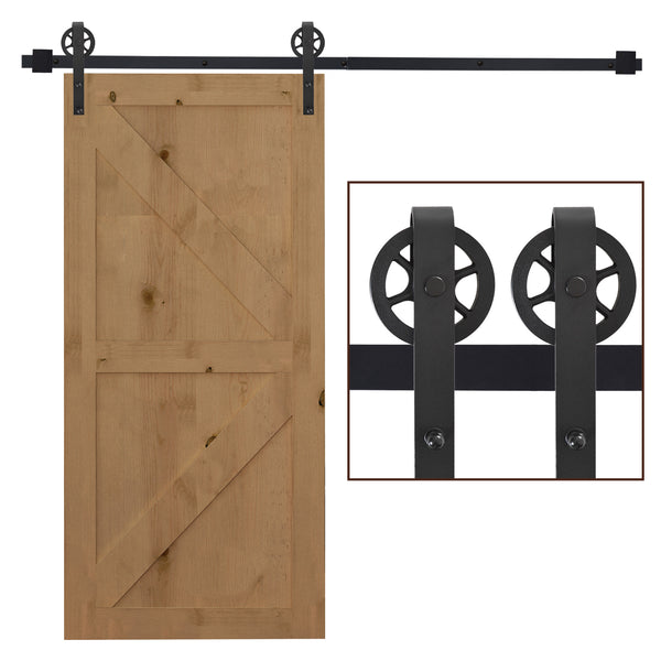 Binario per Porte Scorrevoli con Kit di Accessori in Acciaio Nero 100 cm sm 180mm online