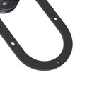 Binario per Porte Scorrevoli con Kit di Accessori in Acciaio Nero 100 cm sm 110mm 