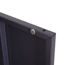 Armadio Archivio a 3 Ripiani in Metallo Nero 65x36x105 cm 